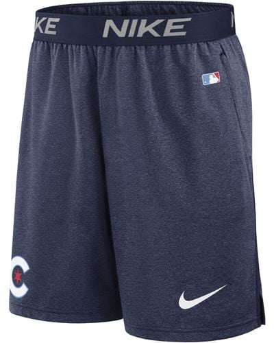 Nike Chicago Cubs City Connect Practice Dri-fit Mlb Shorts - Blue