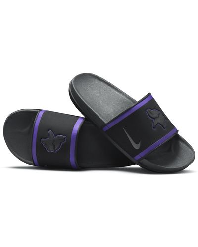 Nike Offcourt (nfl Minnesota Vikings) Slides - Blue