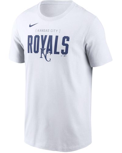 Nike Kansas City Royals Home Team Bracket Mlb T-shirt - Blue