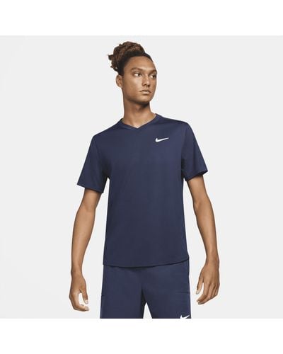 Nike Court Dri-fit Victory Tennistop - Blauw