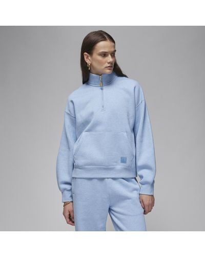 Nike Flight Fleece Quarter-zip Top - Blue