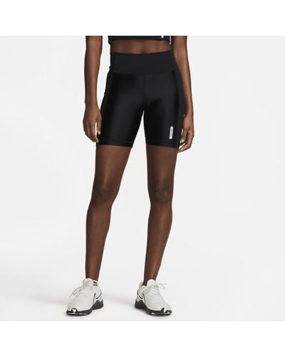 Nike Shorts modello ciclista a vita media 18 cm pro - Nero