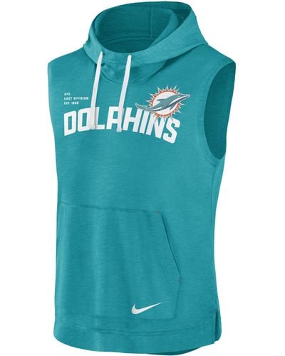 miami dolphins sleeveless hoodie