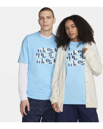 Nike Sb Skate T-shirt Cotton - Blue