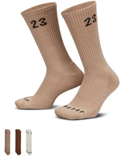Nike Essentials Crew Socks (3 Pairs) - Natural