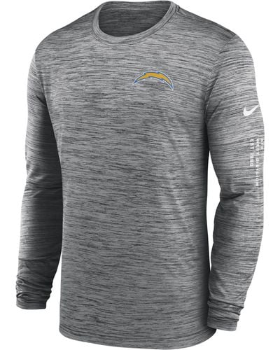Nike Los Angeles Chargers Velocity Dri-fit Nfl Long-sleeve T-shirt - Gray