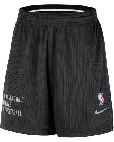 Nike San Antonio Spurs Nba Mesh Shorts - Black