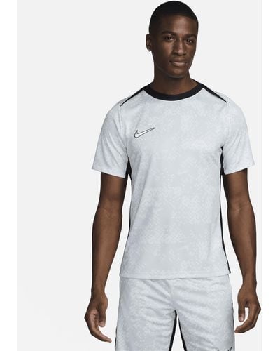 Nike Academy Pro Dri-fit Football Short-sleeve Graphic Top Polyester - White