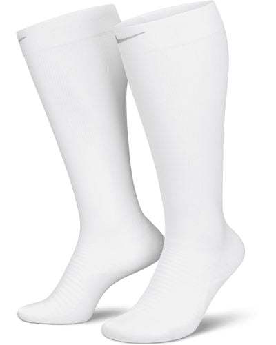 Nike Spark Lightweight Over-the-calf Compression Running Socks Nylon - White