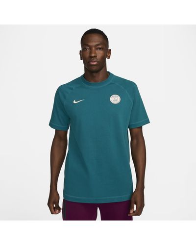 Nike Paris Saint-germain Travel Football Short-sleeve Top - Green
