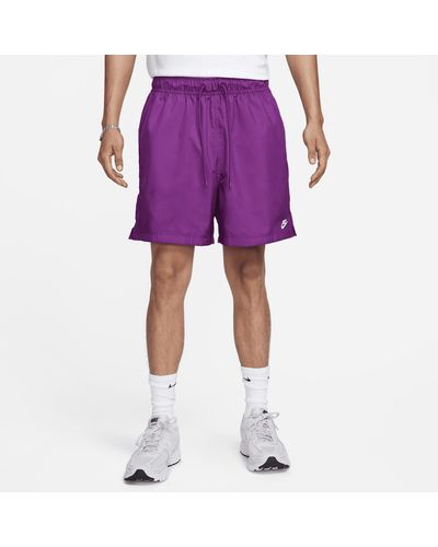 Nike Shorts flow in tessuto club - Viola