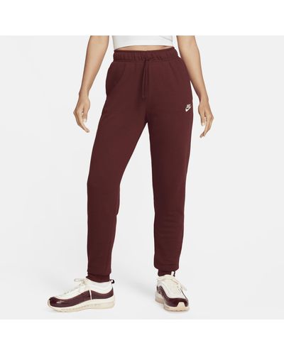 Nike Sportswear Club Fleece Mid-rise sweatpants - Red