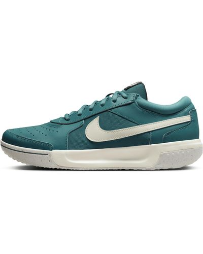 Nike Court Air Zoom Lite 3 Tennis Shoes In Green, - Blue