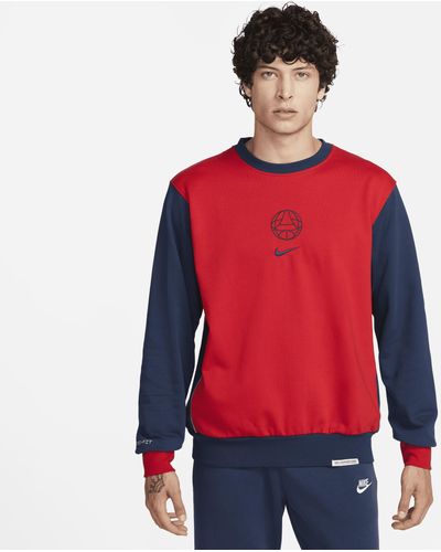 Nike Paris Saint-germain Soccer Graphic Crew-neck Top - Red