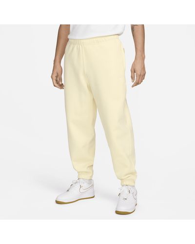 Nike Solo Swoosh Fleece Pants Cotton - Yellow
