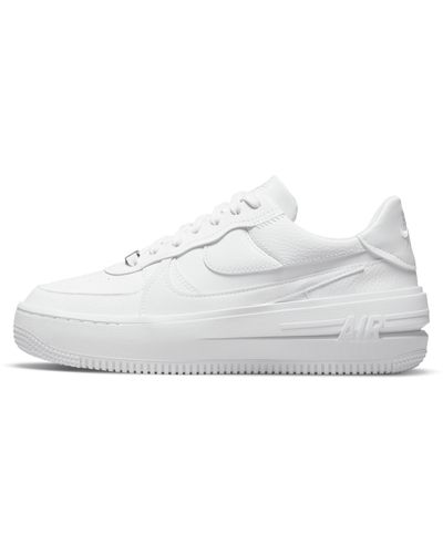 Womens White Air Force 1 Shoes.
