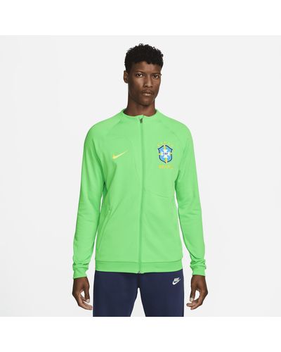 Nike Brazil Academy Pro Knit Soccer Jacket - Green