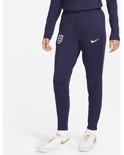 Nike England Strike Dri-fit Football Knit Trousers Polyester - Blue