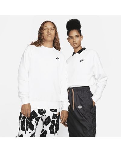 Nike Maglia a girocollo sportswear club fleece - Bianco