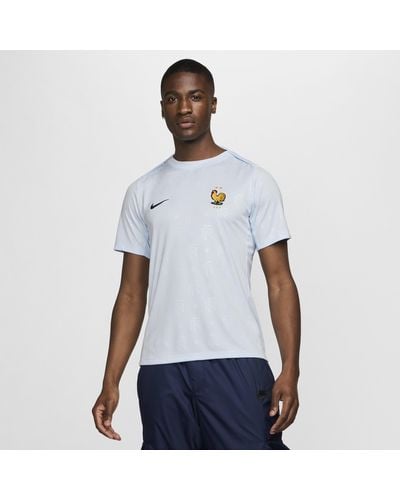 Nike Fff Academy Pro Away Dri-fit Football Pre-match Top 50% Recycled Polyester - White