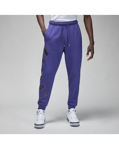 Nike Pantaloni in fleece jordan flight mvp - Viola