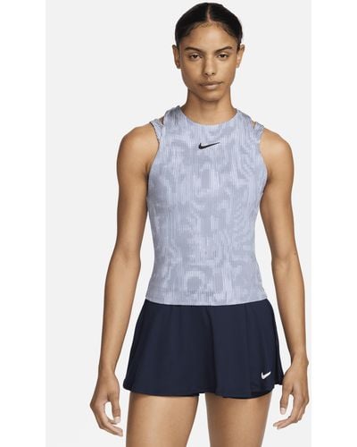 Nike Canotta da tennis dri-fit court slam - Blu