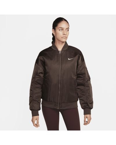 Nike Sportswear Reversible Varsity Bomber Jacket - Natural