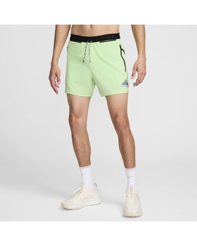 Nike Trail Second Sunrise Dri-fit 5" Brief-lined Running Shorts - Green