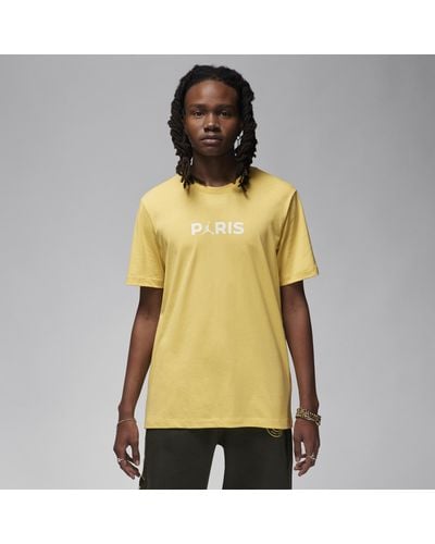 Nike T-shirt paris saint-germain - Giallo