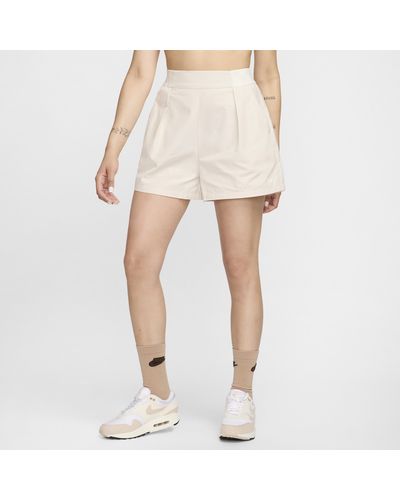 Nike Shorts 8 cm a vita alta sportswear collection - Neutro