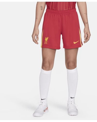 Nike Liverpool F.c. 2023/24 Stadium Home Dri-fit Football Replica Shorts Polyester - Red