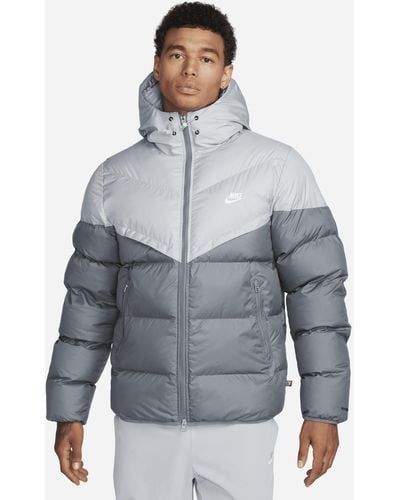 Nike Windrunner Primaloft® Storm-fit Hooded Puffer Jacket 50% Recycled Polyester - Gray