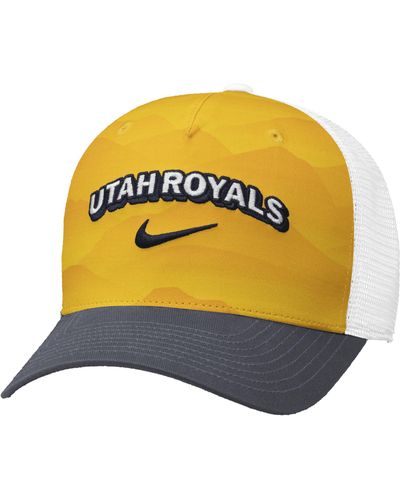 Nike Utah Royals Fc Nwsl Trucker Cap - Yellow