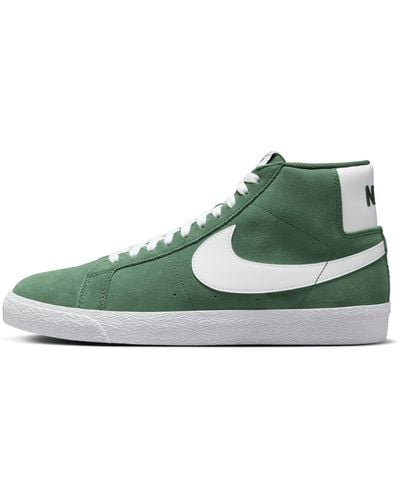 Nike Sb Zoom Blazer Mid Skate Shoes - Green