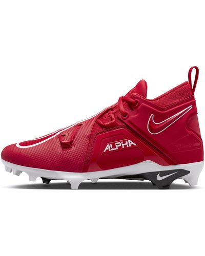 Nike Alpha Menace Pro 3 Football Cleats - Red