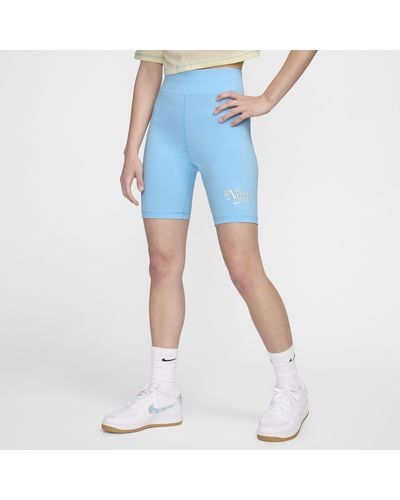 Nike Sportswear Biker Shorts Polyester - Blue