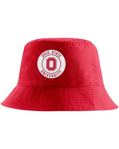 Nike Ohio State College Bucket Hat - Red