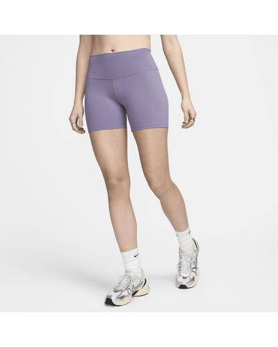 Nike One High-waisted 5" Biker Shorts - Blue