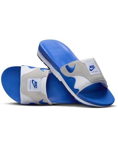 Nike Air Max 1 Slippers - Blauw