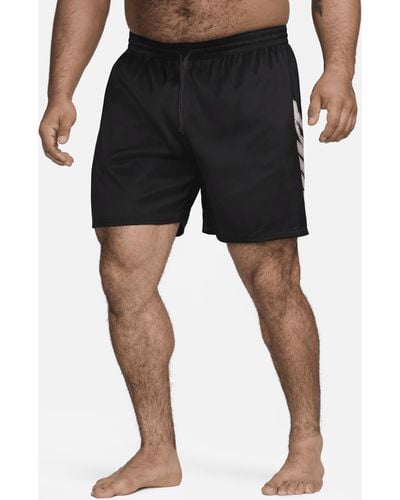 Nike Swim Big Block 9" Volley Shorts (extended Size) - Black