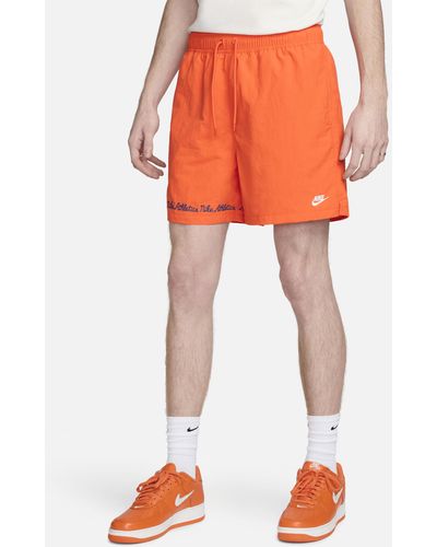 Nike Club Fleece Flow Shorts - Orange