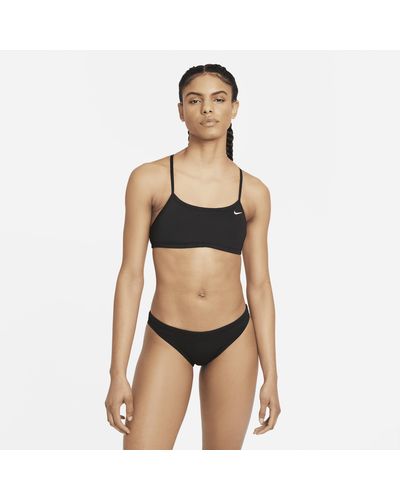 Nike Bikini con taglio all'americana - Nero