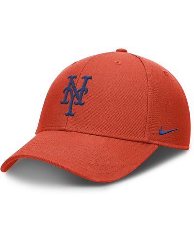 Nike Detroit Tigers Evergreen Club Dri-fit Mlb Adjustable Hat - Red