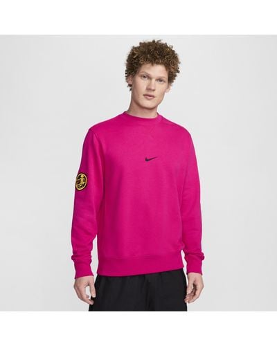 Nike Sportswear Club Fleece Crew-neck French Terry Sweatshirt - Pink