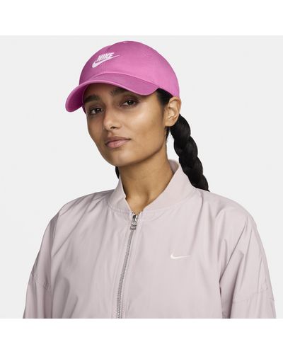 Nike Club Unstructured Futura Wash Cap - Pink