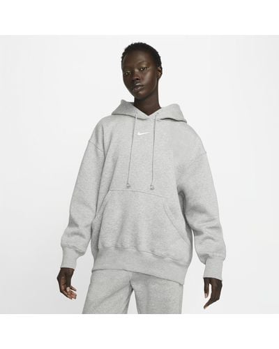 Nike Sportswear Phoenix Fleece Oversized Pullover Hoodie - Grey