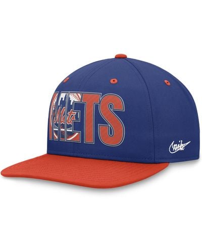 Nike New York Mets Pro Cooperstown Mlb Adjustable Hat - Blue