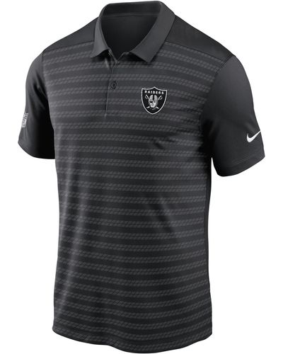 Nike Las Vegas Raiders Sideline Victory Dri-fit Nfl Polo - Black