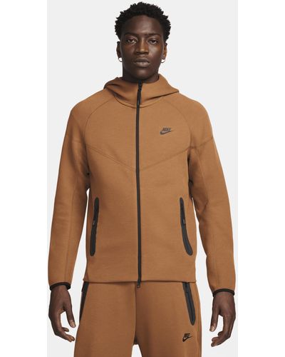 Nike Sportswear Tech Fleece Windrunner Hoodie Met Rits - Naturel