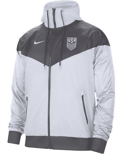 Nike Usa Windrunner Soccer Jacket - Gray